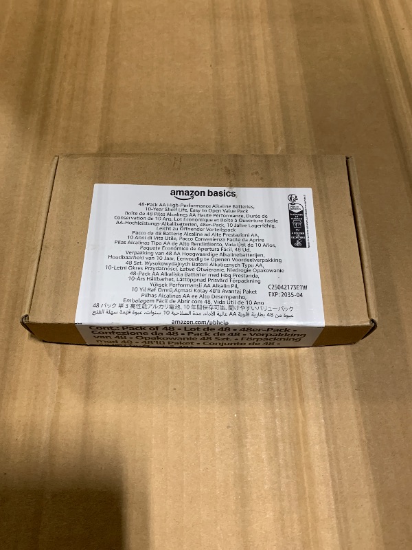 Photo 1 of *** 12 PACK *** Amazon Basics 48-Pack AA Alkaline High-Performance Batteries, 1.5 Volt, 10-Year Shelf Life