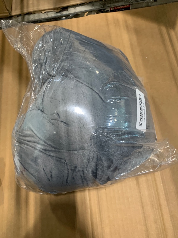 Photo 1 of 1 MIDDLE ONE Bolster Pillow with Removable Velvet Cover, Round Cylinder Neck Roll Pillow for Head, Back, Leg Support, Decorative Bed and Couch Pillow 16 x 6 Inches (Grey)