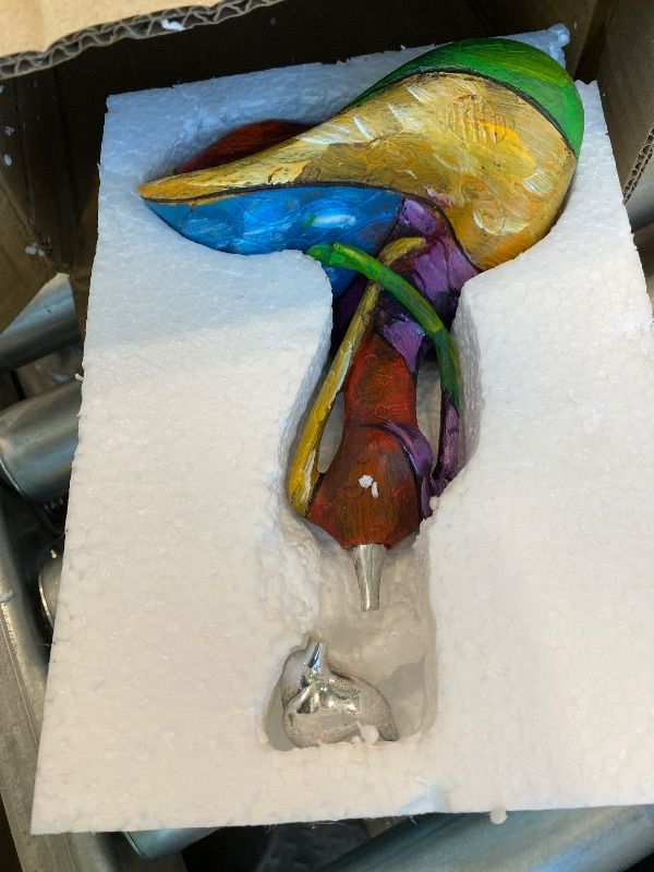 Photo 1 of ***MAJOR DAMAGE*** Octdays Art Female Sculpture Figurines, Abstract Woman Statue for Home Decor, Modern Colorful Sculpture Decorations for Living Room Shelf Office Cabinet Accents (Colorful-B)