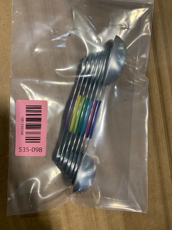 Photo 1 of *** PACK OF 7 *** ChefAide Pack of 8 Stainless Steel Magnetic Measuring Spoons Set, Dual Sided, Stackable, Adjustable Teaspoon and Tablespoon Measure Spoon with Leveler, Kitchen Gadgets