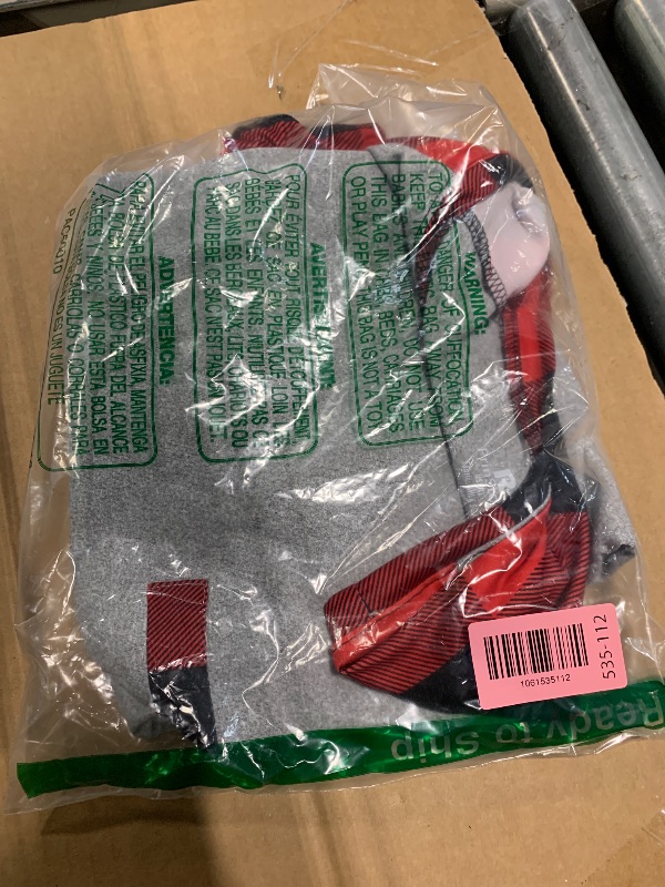 Photo 1 of *** ONLY T-SHIRT  *** PrinStory Men's Pajama Set Sleepwear Pjs Lightweight Short Sleeve Crewneck Shirts and Shorts Soft Comfy Sleep Sets Red Plaid Gray 2XL