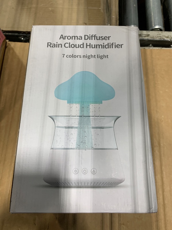 Photo 1 of **Dirty** Cloud Rain Humidifier for bedroom with Soothing Rain Sounds - Bedroom Sleep Aid, Waterfall Night Light, Mushroom Design Air Moisturizer for bedroom and living room (White)