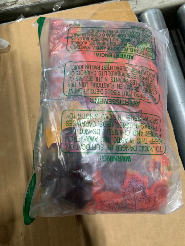 Photo 1 of [2 Packs] 69 Inch Maple Leaves Garland,Fall Garland for Mantle, Halloween Decorations for Home, Indoor/Outdoor Decor for Halloween Thanksgiving Decor