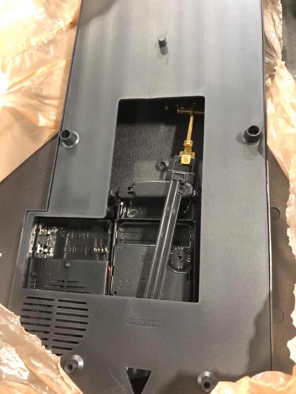 Photo 1 of ***THE BACK COVER IS MISSING****KANEODOT Pendulum Wall Clock Battery Operated, Imitation Wood Plastic Regulator Clock with Pendulum,Vintage Decorative Wall Clocks for Living Room,Farmhouse,Office,Bedroom,Kitchen,Wall Decor