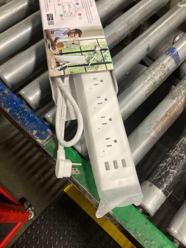 Photo 1 of Kasa Smart Plug Power Strip HS300, Surge Protector with 6 Individually Controlled Smart Outlets and 3 USB Ports, Works with Alexa & Google Home, No Hub Required , White