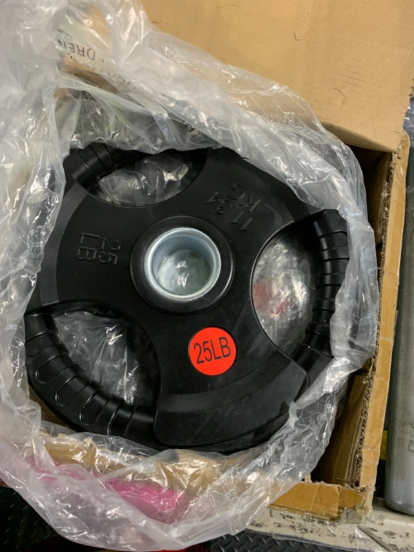 Photo 1 of ***Similar***
XDDIAS Rubber Weight Plates for Barbell, 2-Inch Olympic Grip Plate for Strength Training, Weightlifting and Bodybuilding in Home & Gym, Solid Cast Iron Weight Plates Pair and Sets (2X25LB)