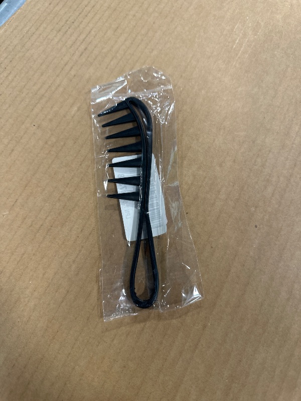 Photo 1 of **MISSING ONE COMB**
Wide Tooth and Large Texture Comb with Shark Teeth Design, Durable Plastic Anti-Static Shower Comb for Wet Hair, Waves, Wigs - Professional Hairstyling Tool for Barbers and Salons (2 Pack, Black)