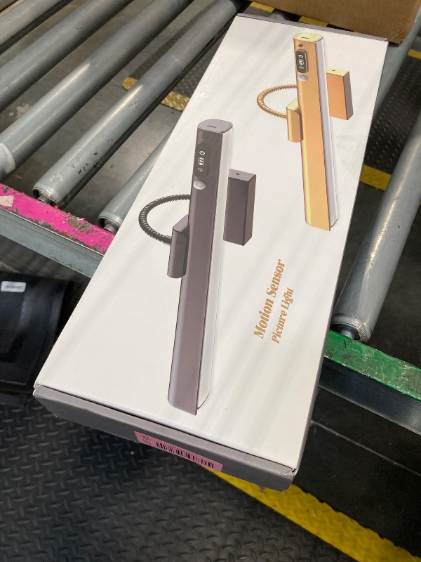 Photo 1 of **MISSING PARTS**
RIRIBEN 15.7'' Picture Lights for Wall with Motion Sensor, 9000mAh Rechargeable Battery Operated Poster Lights for Paintings, Portraits, Wall Decor, Black