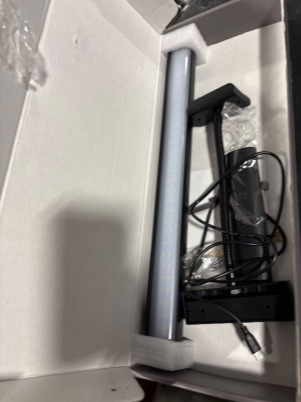 Photo 1 of **MISSING PARTS**
RIRIBEN 15.7'' Picture Lights for Wall with Motion Sensor, 9000mAh Rechargeable Battery Operated Poster Lights for Paintings, Portraits, Wall Decor, Black