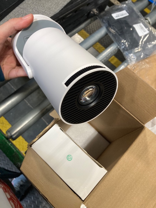 Photo 1 of [Built-in Apps & 2025 Upgraded] Mini Projector with WiFi 6 and Bluetooth 5.4 Support 4K 1080P Auto Keystone 180° Rotatable Projector Portable Compatibile with HDMI/TV Stick/Memory Stick/Laptop, White