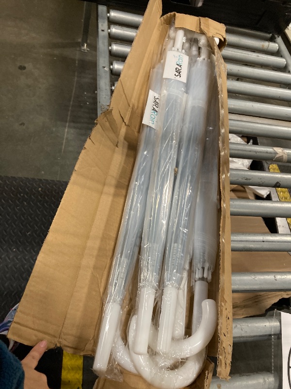 Photo 1 of (6 Pack) 46" Adult Clear Bubble Umbrella Auto Open Fashion Dome Shaped European Hook Handle