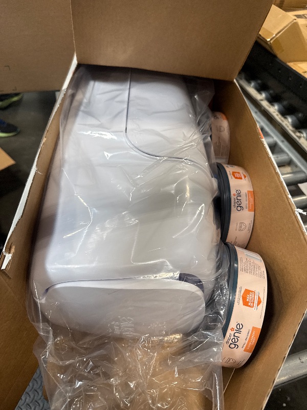 Photo 1 of Diaper Genie Registry Gift Set | Includes Diaper Genie Complete Diaper Pail, 8 Refill Bags, 1 Carbon Filter | Perfect Starter Kit