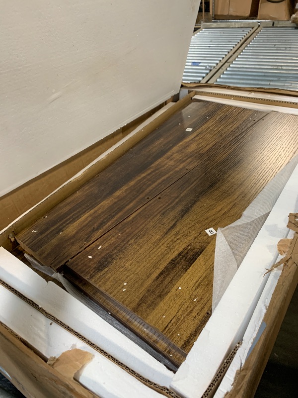 Photo 1 of ***LITTLE TREE Dining Table for 4-6 People, Wooden Table, Rectangle Furniture with Heavy Duty Legs, Modern Kitchen Table for Home, Dining Room, Brown