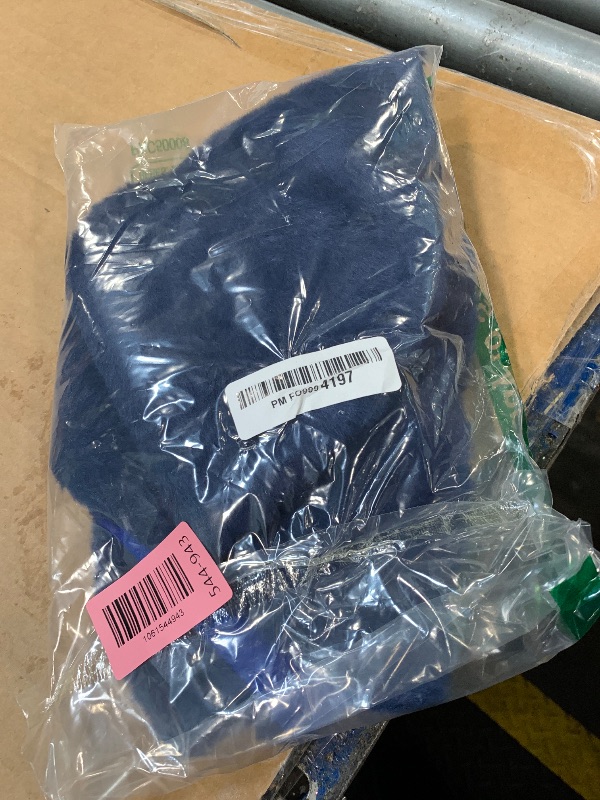 Photo 1 of 2 Pcs Christmas Tree Skirt 15 Inch Mini Xmas Tree Skirt Royal Blue Faux Fur Plush Velvet Skirt for Christmas Tree Decorations