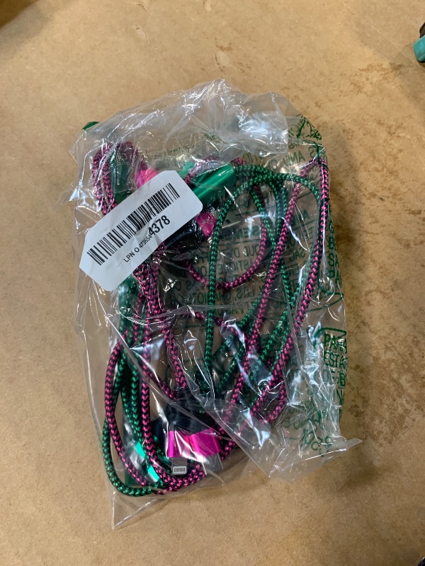 Photo 1 of [2-in-1|4FT] USB to Lightning & Type C Charging Cable, 2Pack Braided Multiple Charger Cord Fast Charging Wire for iPhone 17/16/15/14/13/12/11 Pro Max, XR/8 Plus, iPad Air/Mini, Samsung Galaxy, Pixel