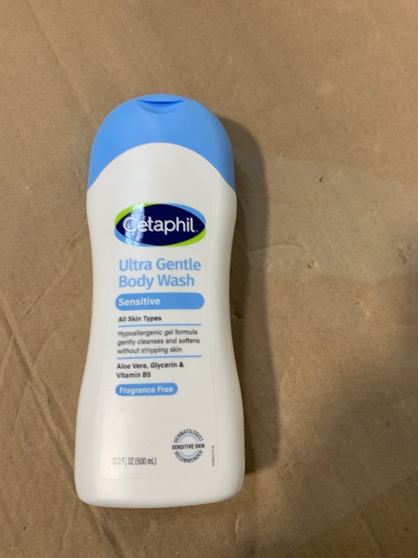 Photo 1 of ***ONLY ONE***
Cetaphil Ultra Gentle Body Wash, For Dry to Normal, Sensitive Skin, 16.9oz Pack of 3, Aloe Vera, Vitamin B5, Hypoallergenic, Paraben Free, Fragrance Free, Dermatologist Tested