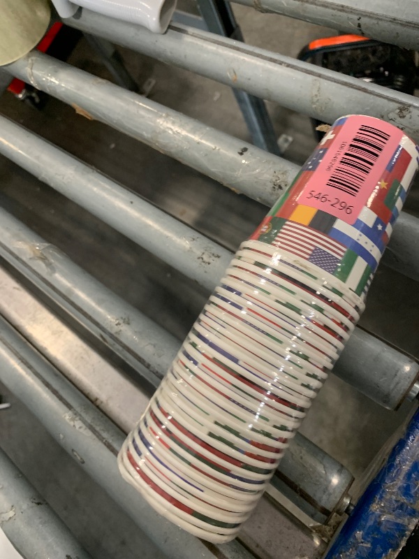 Photo 1 of **CUPS ONLY** APOWBLS International World Flags Decorations Tableware - Olympic Decorations Party Supplies Serve 24