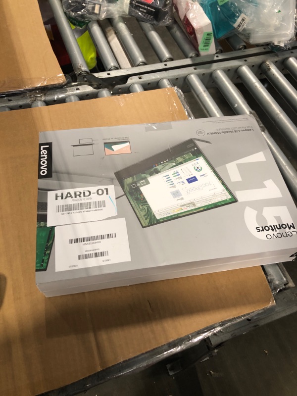 Photo 1 of Lenovo L15 Portable Monitor, 15.6” Display, Full HD Resolution, IPS Panel, 250 nits Brightness, 60Hz Refresh Rate, USB-C Ports, Height-Adjustable Stand, Flicker-Free Technology, Grey