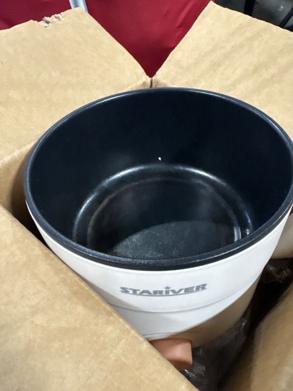 Photo 1 of **VERY USED**
Stariver 1.5L Electric Hot Pot with Dual Power - Mini Portable Non-Stick Noodle Cooker for Ramen, Soup, Pasta, Egg, Oatmeal - Overheat & Boil-Dry Protection - Ideal for Dorm, Office, Travel Gift