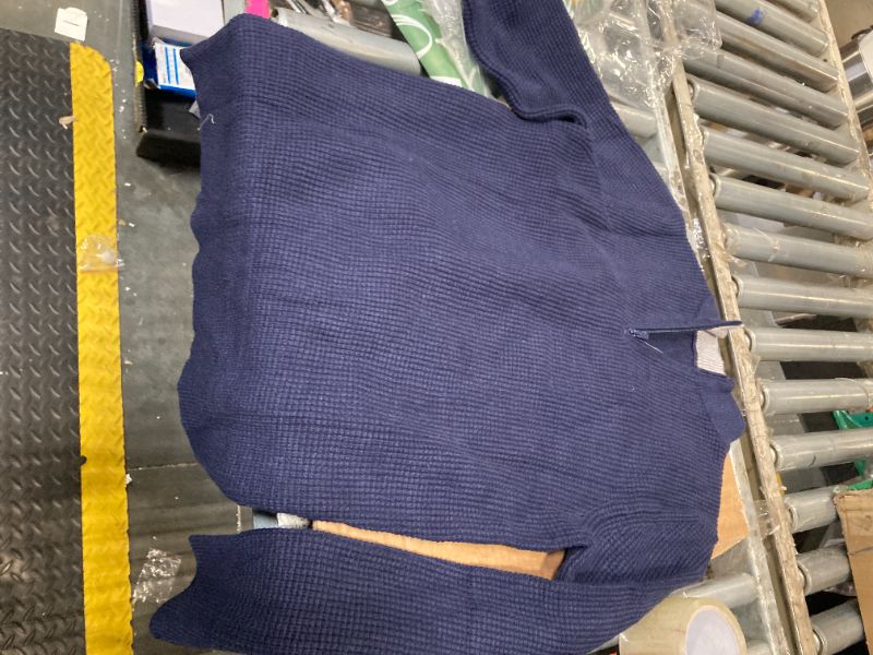 Photo 1 of ***SIMILAR PRODUCT*** Sailwind Mens Casual Quarter Zip Pullover Sweaters Slim Fit Knit Sweater for Winter Dark Blue. S