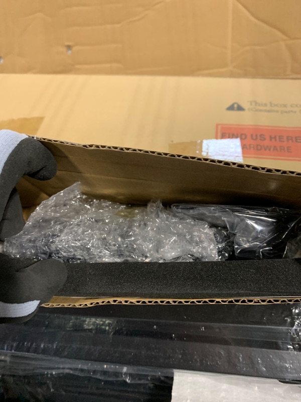 Photo 1 of ****SIMILAR ITEM******* Twin Over Twin Metal Bunk Bed with LED Lights, USB Charging Station, 2 Drawers, Guard Rails & Ladder – No Box Spring Needed, Easy Assembly, Black