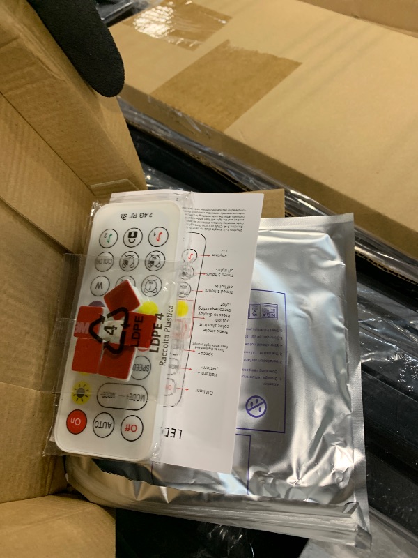 Photo 1 of ****SIMILAR ITEM******* Twin Over Twin Metal Bunk Bed with LED Lights, USB Charging Station, 2 Drawers, Guard Rails & Ladder – No Box Spring Needed, Easy Assembly, Black