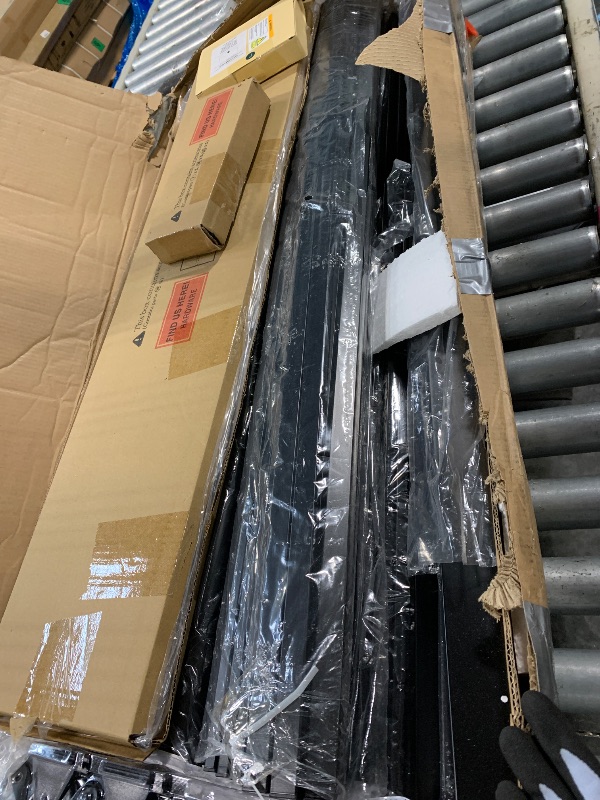 Photo 1 of ****SIMILAR ITEM******* Twin Over Twin Metal Bunk Bed with LED Lights, USB Charging Station, 2 Drawers, Guard Rails & Ladder – No Box Spring Needed, Easy Assembly, Black