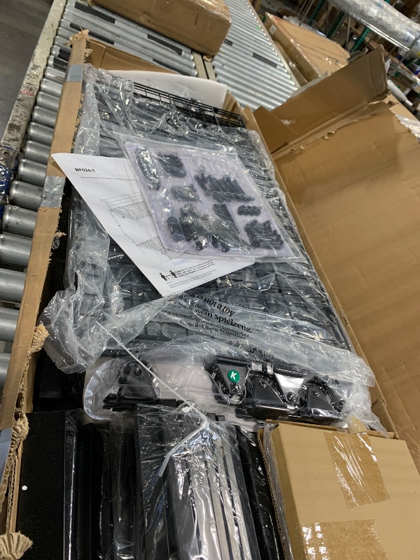 Photo 1 of ****SIMILAR ITEM******* Twin Over Twin Metal Bunk Bed with LED Lights, USB Charging Station, 2 Drawers, Guard Rails & Ladder – No Box Spring Needed, Easy Assembly, Black