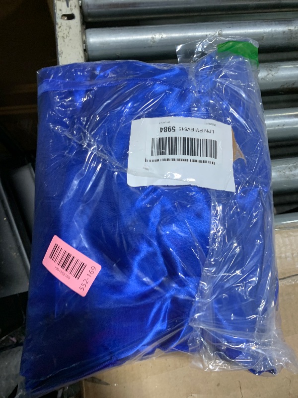 Photo 1 of 12 Pack Royal Blue Satin Table Runner 12x108 Inches Long, Silk-Like Smooth Table Decor for Wedding Prom Event Party