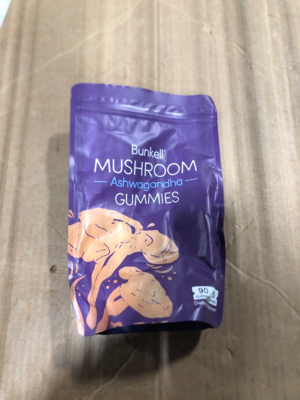 View 2 of **** EXP 05/20227 *** Bunkell Ashwagandha Mushroom Gummies, Adaptogenic 7 Mushrooms Mix w/ashwagandha - Lion's Mane, Reishi, Chaga & Maitake - Ashwagandha Gummies for Energy, Cognitive & Immune Support, 90 Count