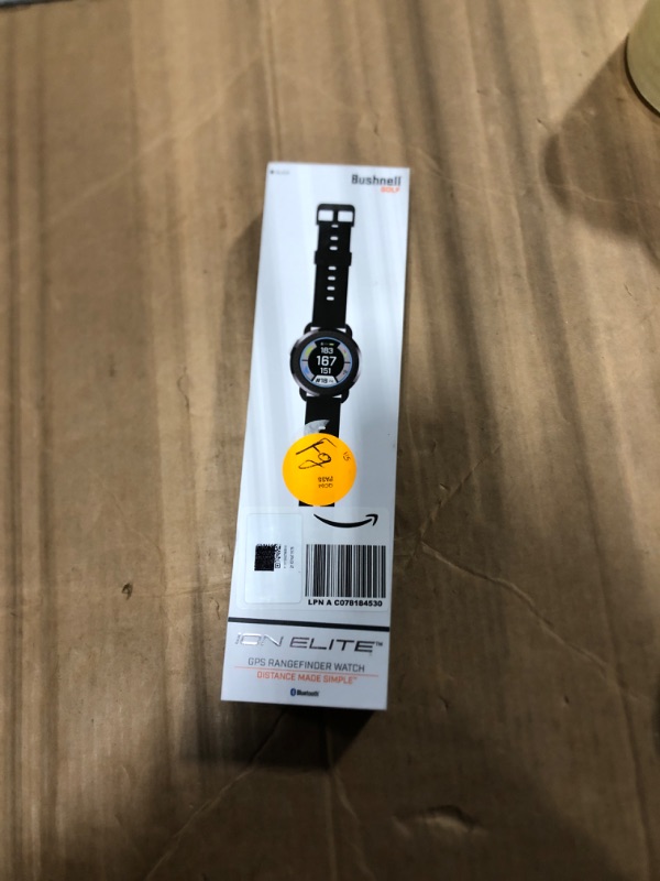 Photo 1 of *** MISSING CHARGER ***** Bushnell Golf iON?Elite GPS Watch – Color Touchscreen, Slope?Adjusted Yardages, 38,000+ Courses, Shot Tracker, USB?C, Magnetic Charger