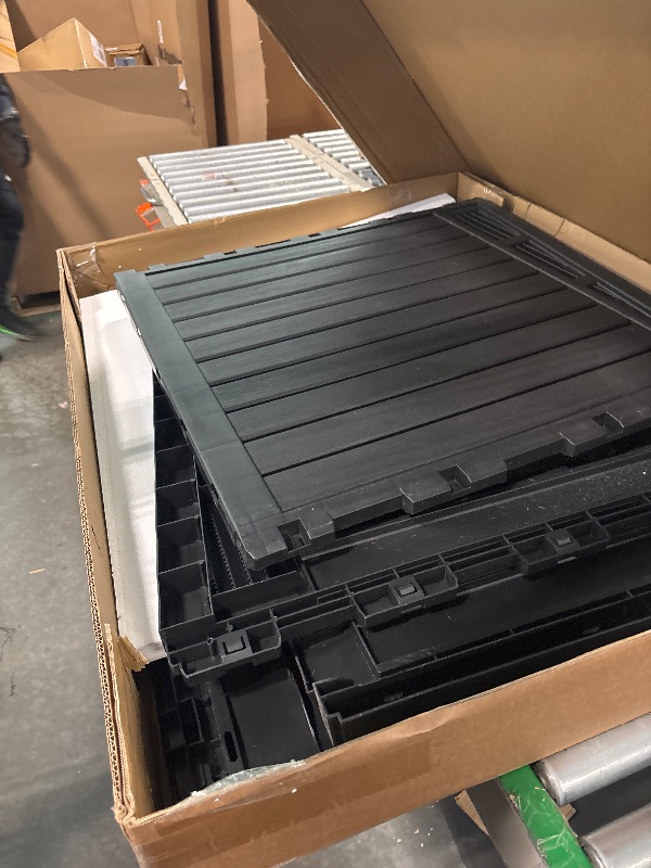 Photo 1 of Fancyango Large Dog House for Indoor & Outdoor - Weatherproof & Removable Roof, Fits Small to Large Dogs (42.8" L x 33" W x 31.5" H) - Black