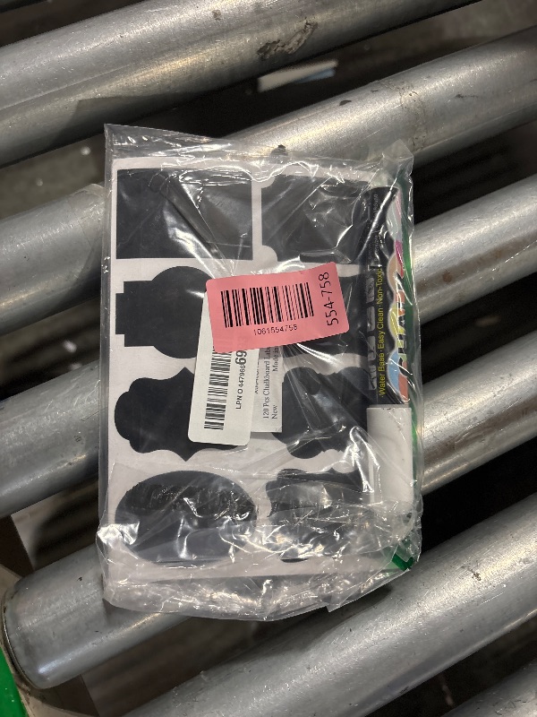 Photo 1 of 120 Pcs Chalkboard Labels for Storage Bins, Removable Chalk Sticker for Jars Containers Storage Bins, Assorted Shapes - Canning Labels, Bottle Labels, Food Labels Includes Erasable Liquid Chalk Marker