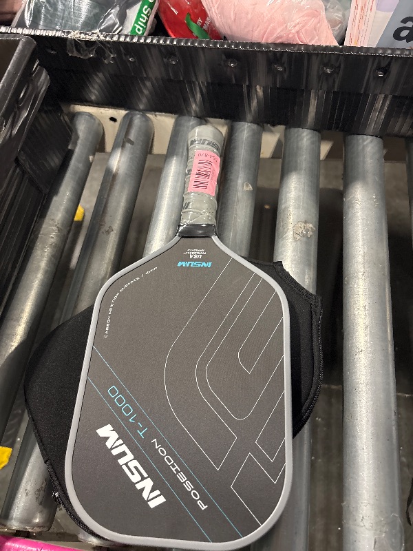 Photo 1 of INSUM Pickleball Paddles, Titanium Carbon Fiber Pickleball Paddle with Power Polymer Core, USAPA Approved, Pro Pickleball Rackets for Ultimate Spin & Consistency, Come with Cover