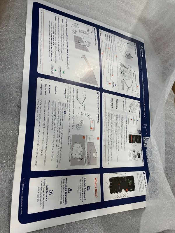 Photo 1 of *******THE LAWNMOWER IS LOCKED AND REQUIRES A PASSWORD TO OPERATE !!!!!!!! WHICH WE DO NOT HAVE !!!!!! ** *** Husqvarna 410iQ Automower Robotic Mower, 0.5 Acre Mowing Capacity, Wire Free Robot Lawn Mower with Charging Station, RS1 EPOS Reference Station a