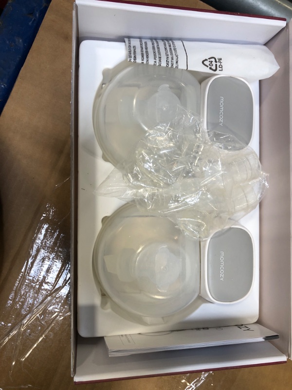 Photo 1 of **VERY USED**
Momcozy S9 Pro Upgraded Wearable Breast Pump, Hands-Free Design with Extended Battery Life & LED Display, Double Electric Portable Pump with 2 Modes & 9 Levels, 24mm, 2-Pack, Gray
