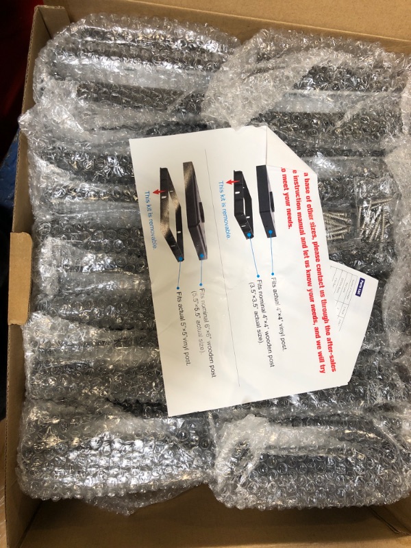 Photo 1 of APONUO Solar Post Cap Lights Color Changing 12 Pack - RGB 8 Solid & Gradient Colors, IP65 Waterproof, for 4x4 5x5 6x6 Wood Vinyl Fences, Deck, Patio, Yard (Black)