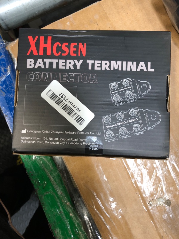 Photo 1 of 8-Way Battery Terminal Connectors with Bolt Down Ends or Threaded Studs, Heavy-Duty 8AWG to 4/0 AWG Battery Terminals-Universal for Copper and Aluminium Wires,M8 or 5/16”-18