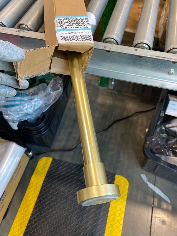 Photo 1 of *USED*
EBOATOP Shower Curtain Rod Tension- No Drill Non-Slip Spring Tension Shower Rod for Window or Bathroom, 43-73 inches Metal Steel, Light Gold