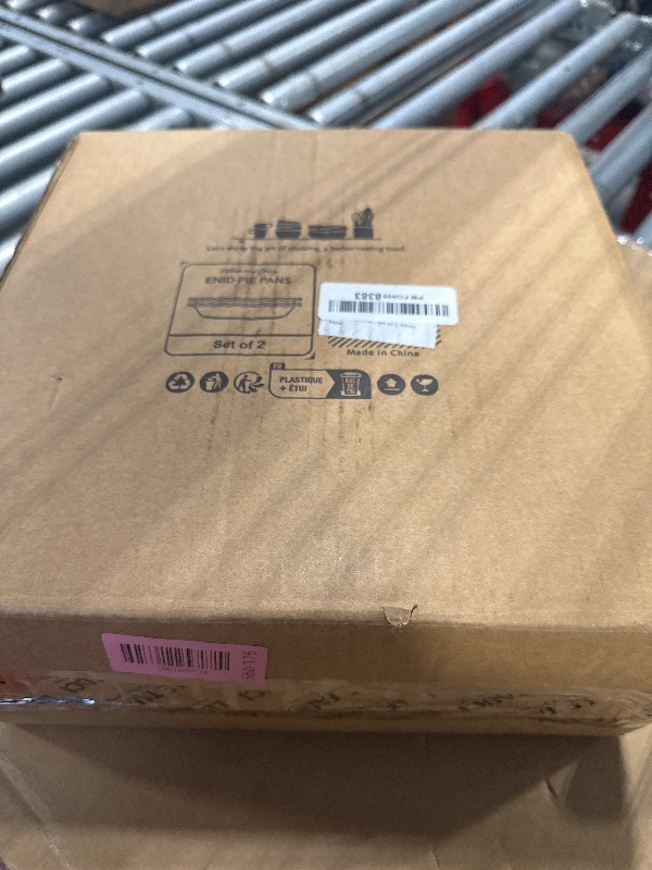 Photo 1 of LE TAUCI Ceramic Pie Pans Plate for Baking, 9 inch Deep Dish Baking Dish, 52 ounce Bakeware for Apple Pecan Pie, Set of 2, White