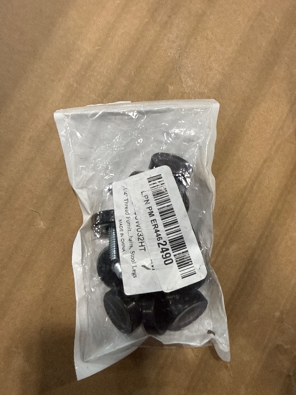 Photo 1 of 1/4" Thread Furniture Feet Levelers, 12 PCS Adjustable Furniture Feet Threaded Screw in, Leveling Feet Screw On Furniture Glide Leveling for Table, Cabinets, Chairs, Stool Legs