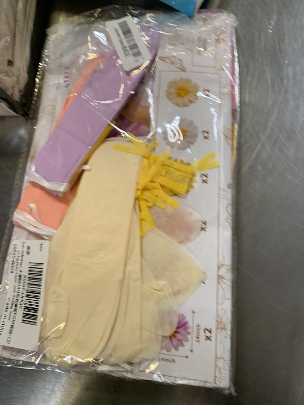 Photo 1 of 12 Pcs Daisy Tissue Paper Pom Poms Party Decorations Colorful Tissue Flowers Spring Party Decoration Paper Flowers Decorations for Wall Backdrop Garden Wedding Decor