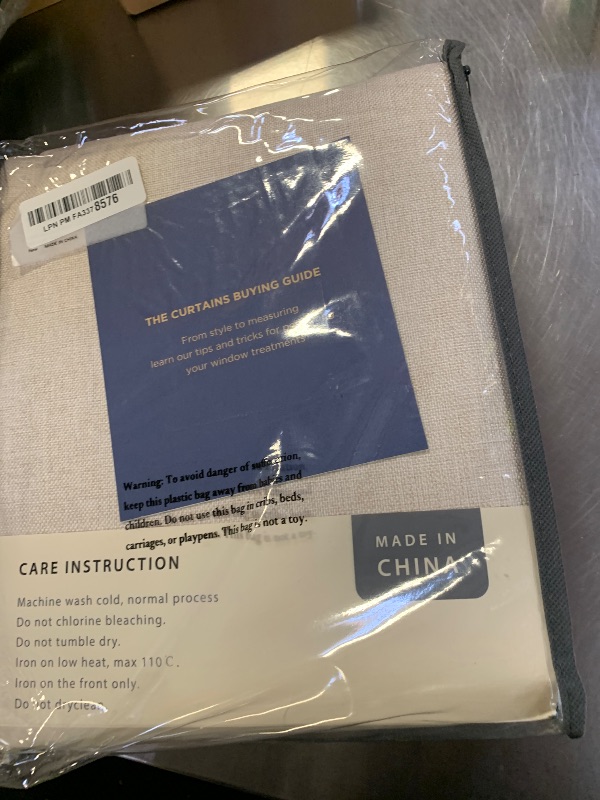 Photo 1 of 100% Blackout Shield Linen Blackout Curtains for Bedroom 84 Inches Long, Back Tab/Rod Pocket Living Room Drapes, Thermal Insulated Blackout Curtains 2 Panels Set, 50" W x 84" L, Cream