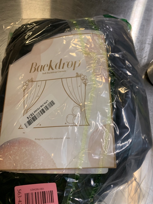 Photo 1 of 10x10ft Black Tulle Backdrop Curtain with Lights String for Parites, Sheer Backdrop Curtains for Wedding Baby Shower Birthday Party Photo Shoot Decorations