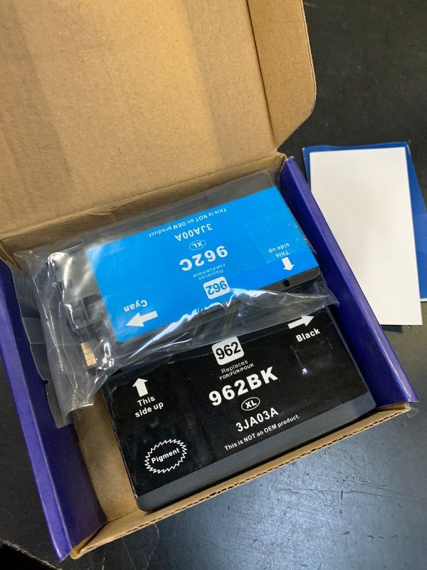 Photo 1 of (Latest Chip) 962XL Ink Cartridges for HP Printers Compatible Replacement for HP 962XL Ink Cartridges Combo Pack to Work for HP Officejet Pro 9015 9010 9018 9020 9022 9025 Printer (High Yield, 4 Pack)