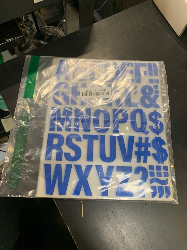 Photo 1 of 10 Sheets 440 Pieces Iron on Letters for Clothing, 2 Inch Heat Transfer Letters, Blue Iron on Vinyl Letters with A-Z PU Alphabets Sticker for Fabric, Jersey T-Shirt Printing DIY Craft