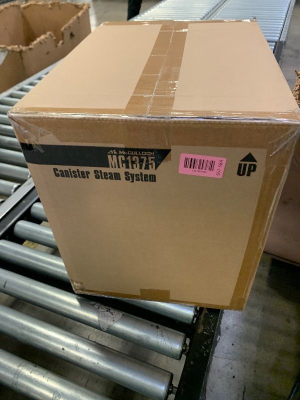 Photo 1 of McCulloch Canister Steam Cleaner MC1375, 90 Minute Runtime, 20 Accessories: Jet Nozzle, Brushes, & More - Built for Home, Tile, Grout, Carpet, Furniture, & Personal Car Detailing