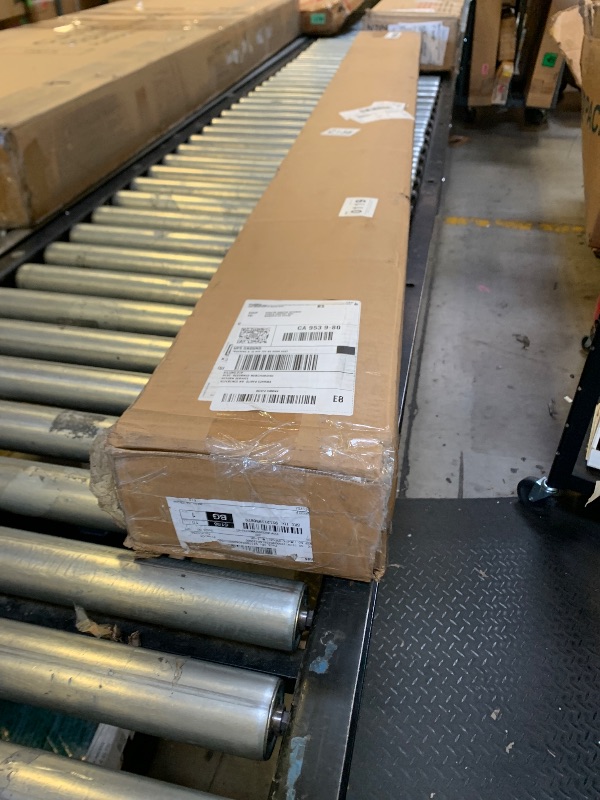 Photo 1 of *PARTIAL SET******Merax Full Size Murphy Bed with 2 Five-Layer Cabinet, Modern Wall Bed with Shelves and LED Lights, Foldable Wood Platform Bed Folded into Cabinet for Guest Room, Home and Office, Grey