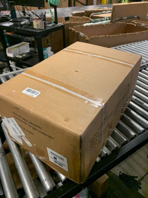 Photo 1 of 10x20 ft Heavy Duty Carport with Removable Sidewalls, Waterproof Outdoor Garage Tent for Cars/Trucks/Boats, Portable Storage Shelter with Roll-Up Windows & Doors