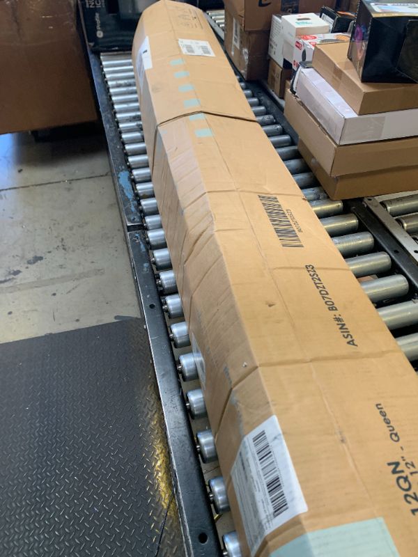 Photo 1 of *DAMAGE, USED** Mellow Naturalista Classic - 12 Inch Solid Wood Platform Bed with Wooden Slats, No Box Spring Needed, Easy Assembly, Queen, Pine